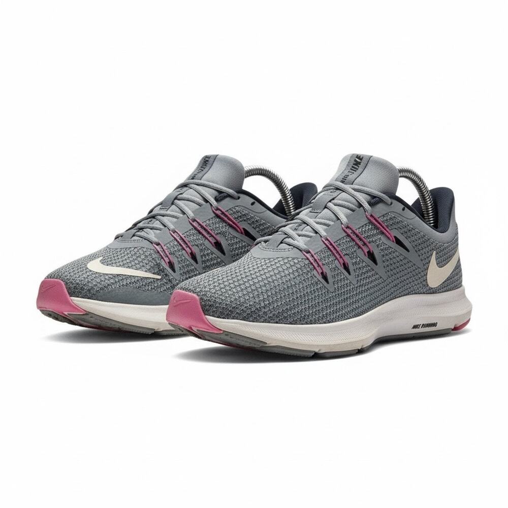 Nike Downshifter 8 Womens 9.5 Gray Pink Running Shoes Gymcore Athleisure